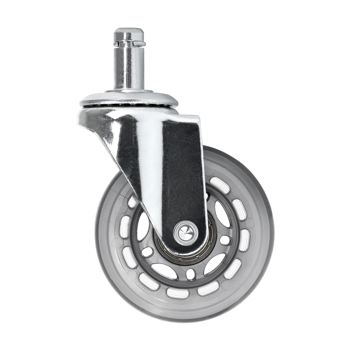 Roll Speed Stool Wheels Replacement Silver Press-on Set - Image 3