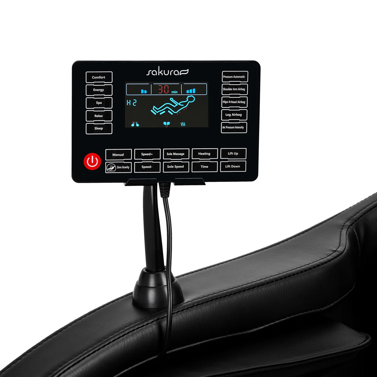 Sakura massage chair Classic 305 black - Image 2