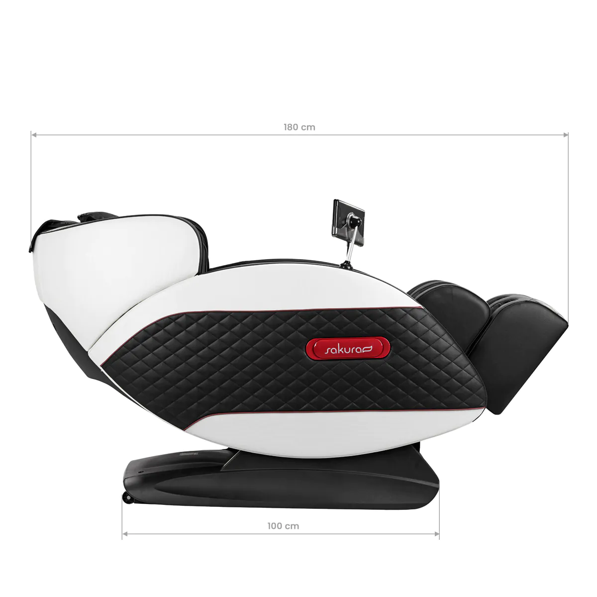 Sakura massage chair Standard 801 black and red - Image 17