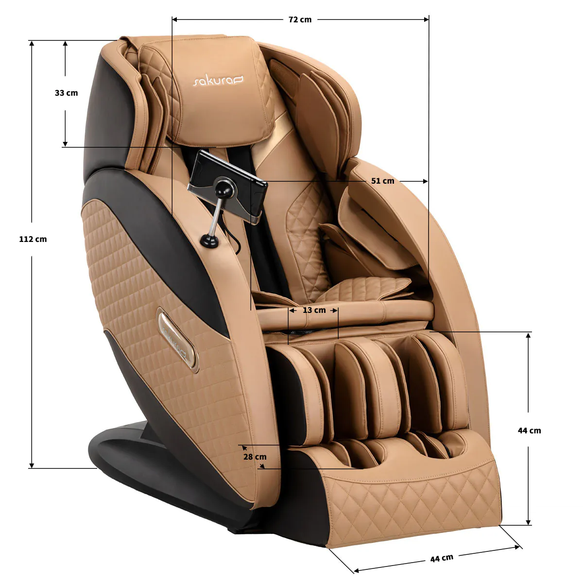 Sakura Massage Chair Standard 801 Brown - Image 17