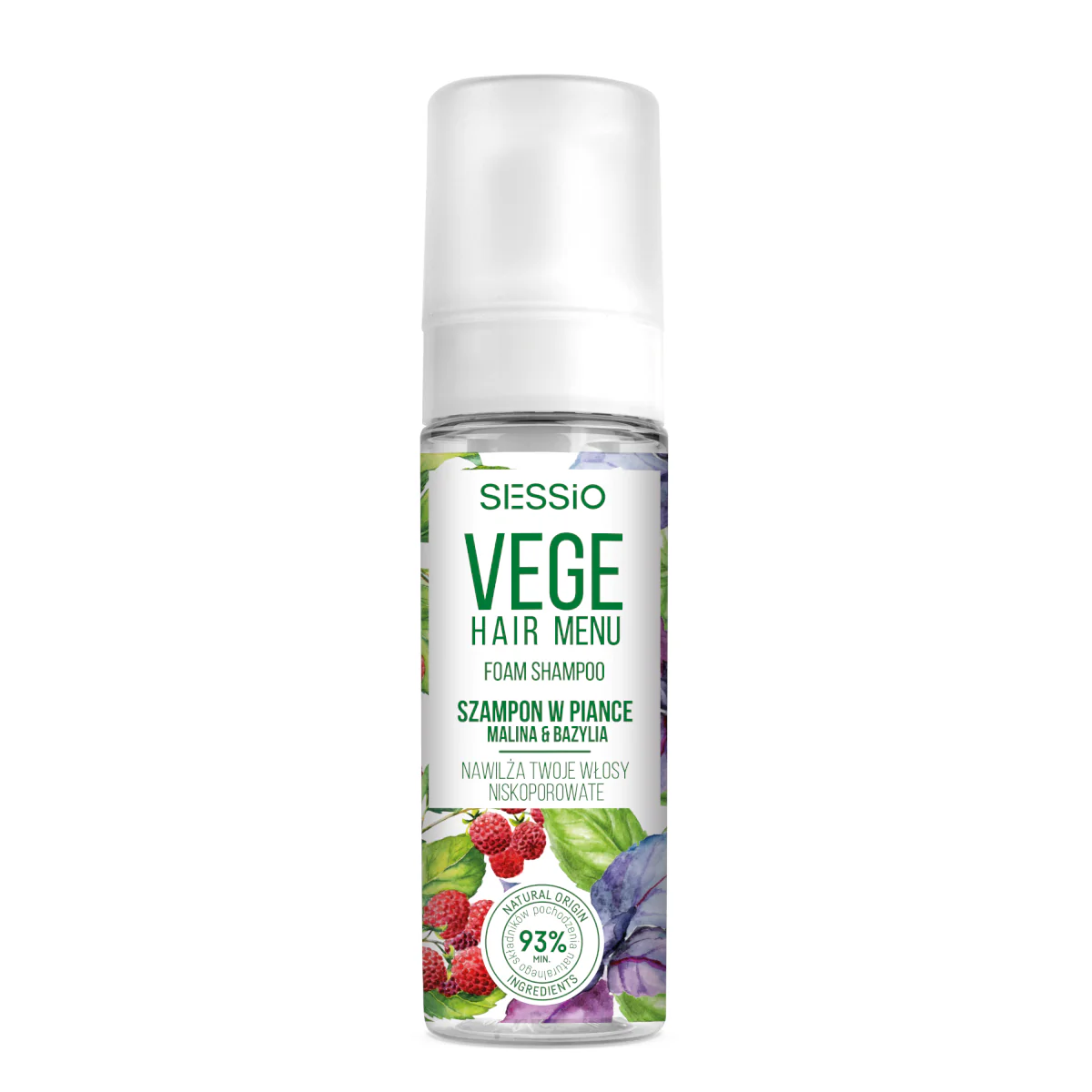 Sessio Vege Hair Menu Foam Shampoo Low Porosity Hair