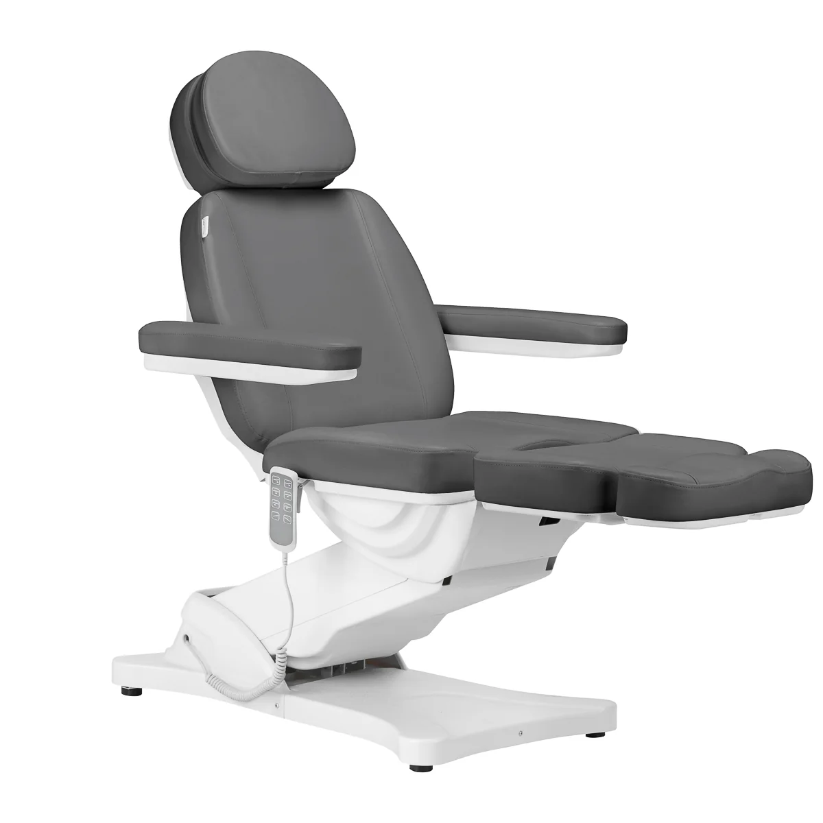 Sillon Electric Cosmetic Chair Classic 4 Motors with Cradle Grey - Image 3