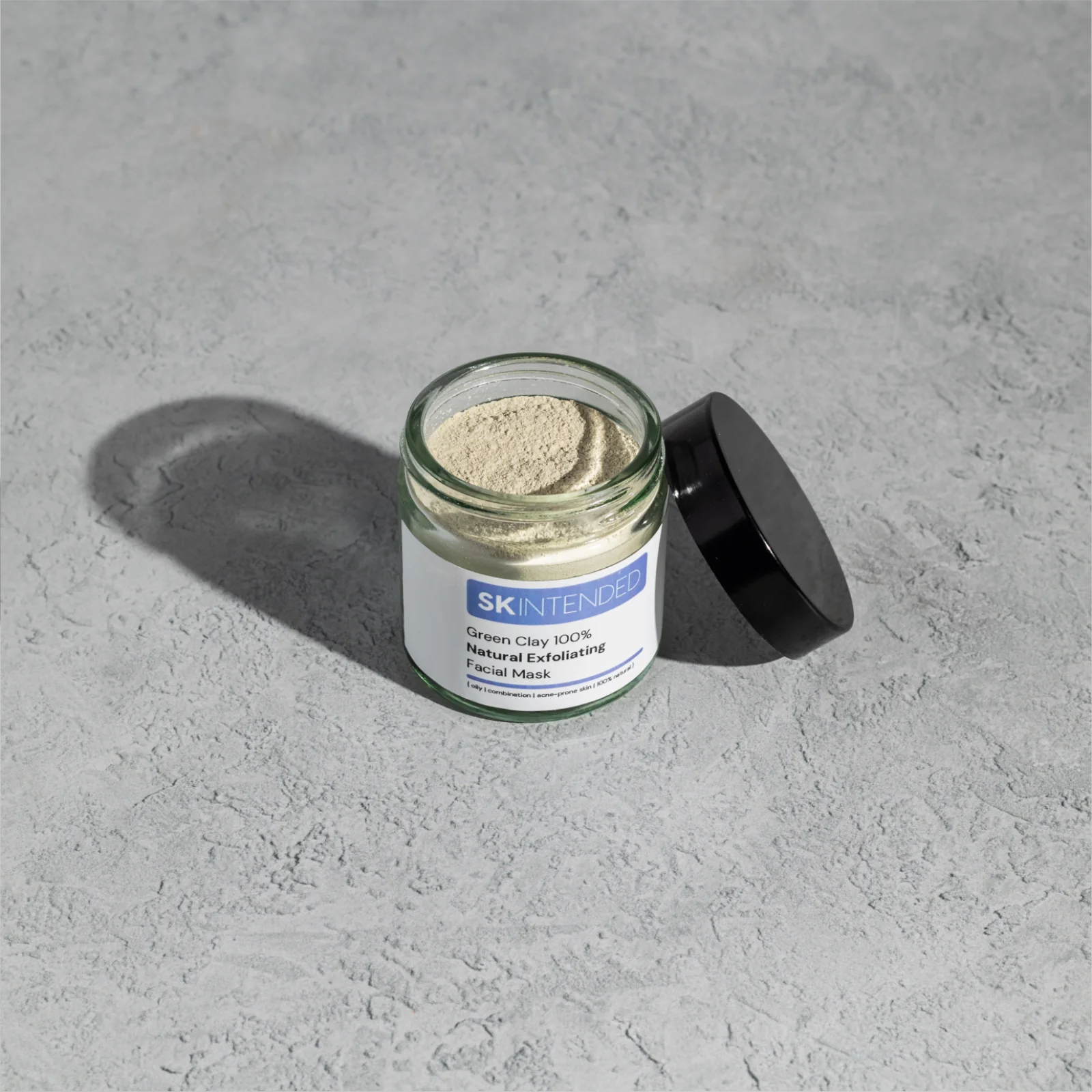Skintended Green Clay 100% Natural Exfoliating Facial Mask - Image 3