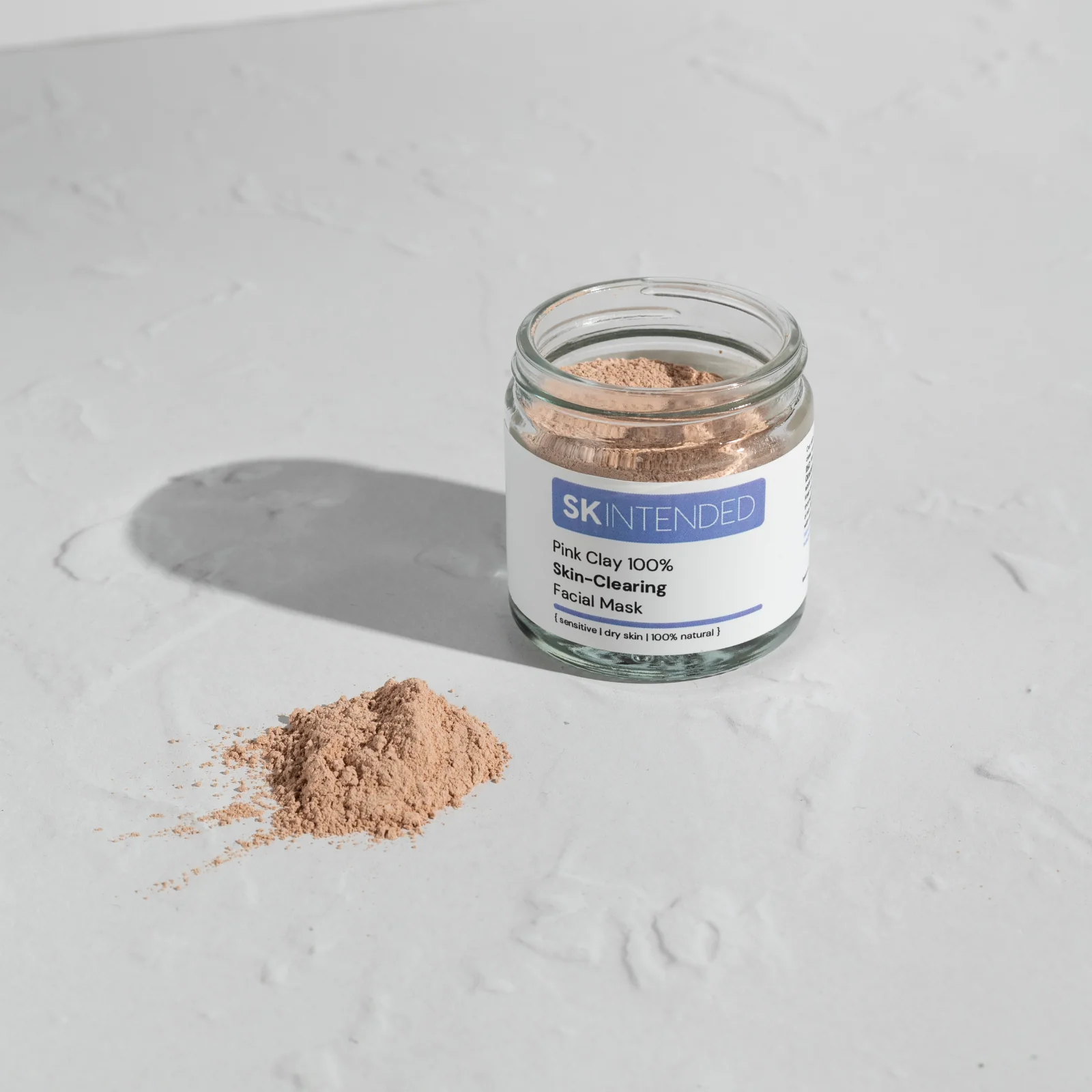 Skintended Pink Clay 100% Skin-Clearing Facial Mask - Image 2