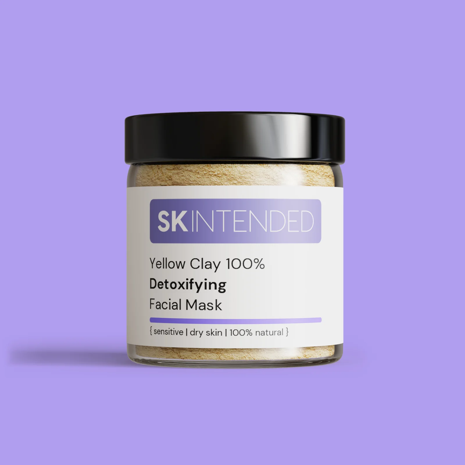 Skintended Yellow Clay 100% Detoxifying Facial Mask
