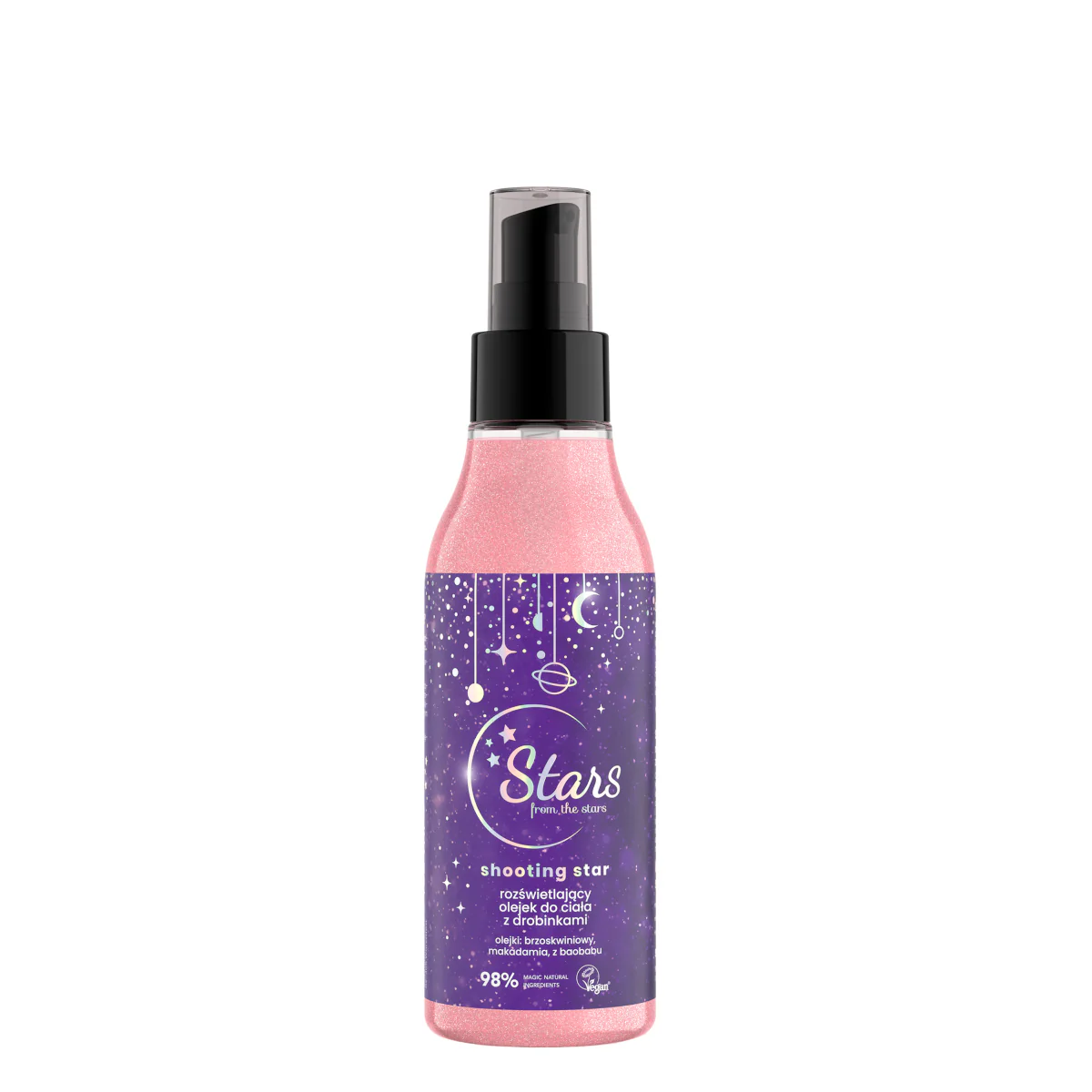 Stars Shooting Star Illuminating Body Oil with Particles