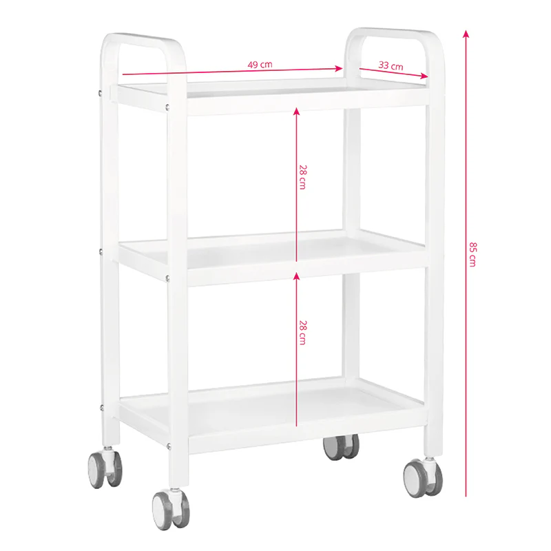ActiveShop Table - Cosmetic Trolley HS09 White - Image 2