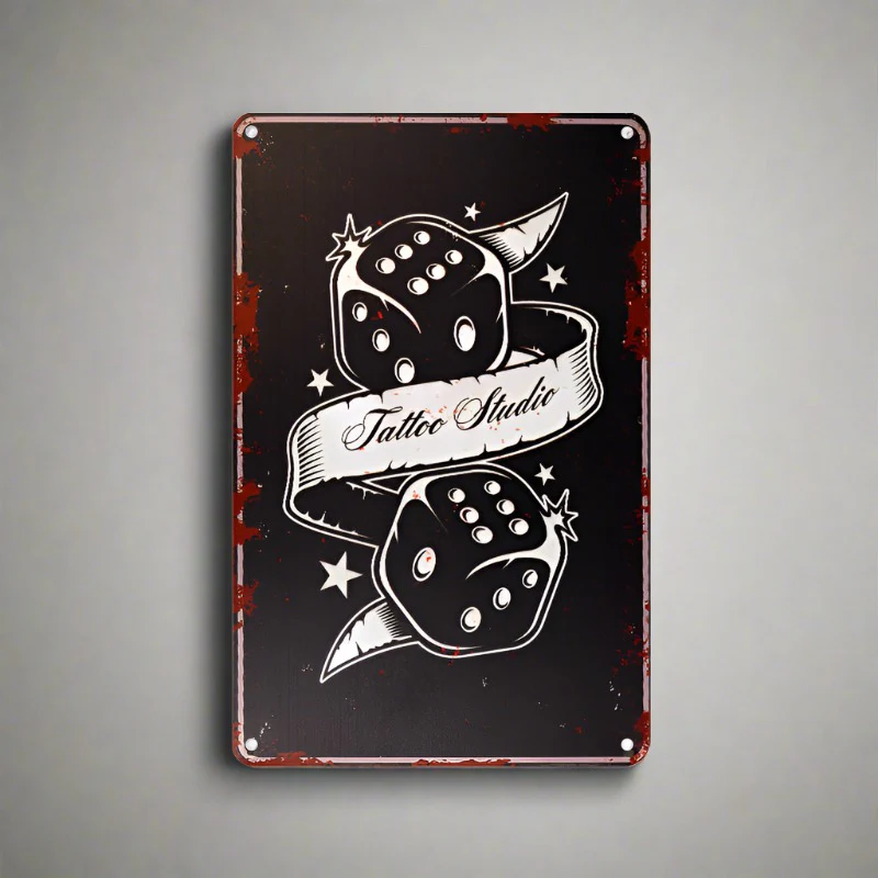 Tattoo Studio Decorative Board TA117 'Tattoo Studio' - Image 2