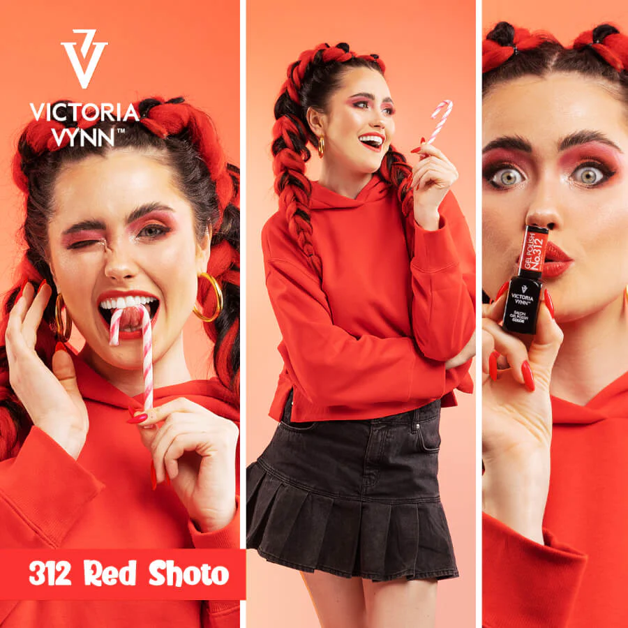 Victoria Vynn Gel Polish Color 312 Red Shoto - Image 2