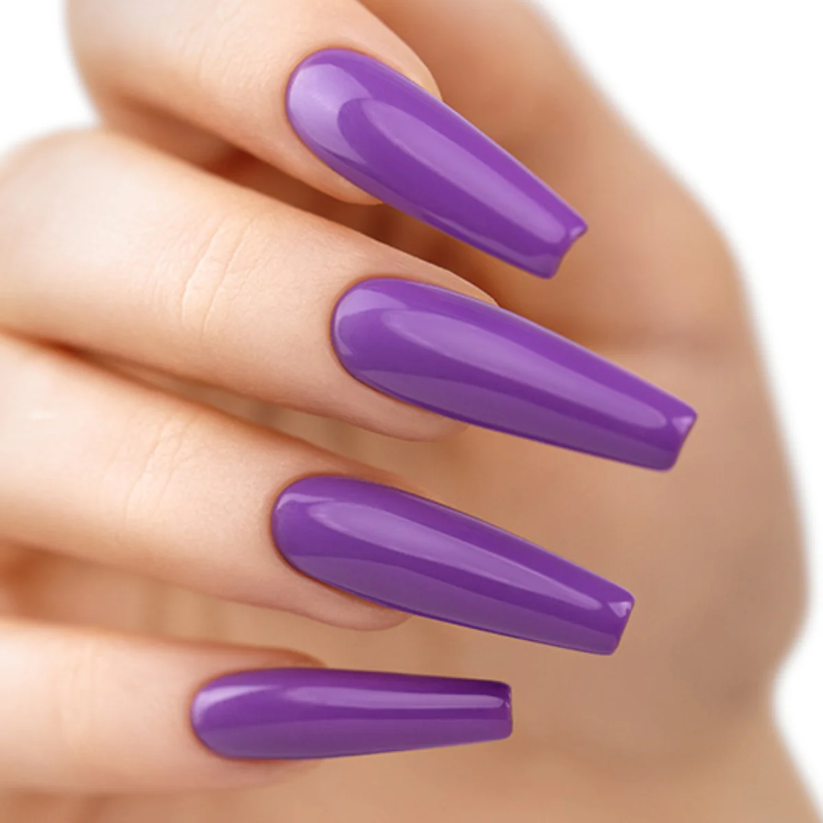Victoria Vynn Soft Gel Tips Long Coffin Complete Kit with LED Lamp - Image 6
